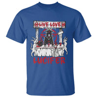 Halloween Satan T Shirt Live Love Lucifer Demon - Wonder Print Shop