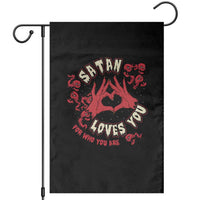 Funny Halloween Garden Flag Satan Loves You For Who You Are - Wonder Print Shop