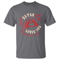 Funny Halloween T Shirt Satan Loves You For Who You Are - Wonder Print Shop