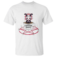 Funny Halloween Coffee Lover T Shirt Satan I Like My Coffee - Wonder Print Shop