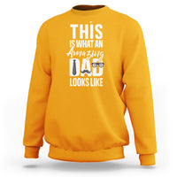 Father's Day Sweatshirt This is What an Amazing Dad Looks Like - Wonder Print Shop