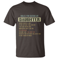 Dad Daughter T Shirt Funny Rules For Dating My Daughter - Wonder Print Shop