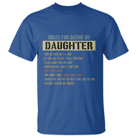 Dad Daughter T Shirt Funny Rules For Dating My Daughter - Wonder Print Shop