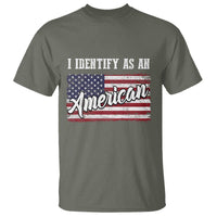 American Patriotic T Shirt I IDentify As An American TS09