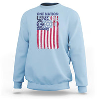 American Patriotic Sweatshirt One Nation Under God Christ Christian - Wonder Print Shop