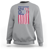 American Patriotic Sweatshirt One Nation Under God Christ Christian - Wonder Print Shop