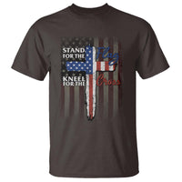 Christian American Patriotic T Shirt Stand For The Flag Kneel For The Cross - Wonder Print Shop