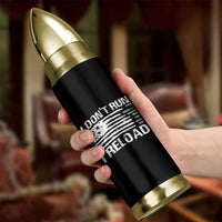 American Patriotic Bullet Tumbler I Don't Run I Reload Military Gun Flag