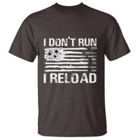 American Patriotic T Shirt I Don't Run I Reload Military Gun Flag - Wonder Print Shop
