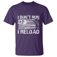 American Patriotic T Shirt I Don't Run I Reload Military Gun Flag - Wonder Print Shop