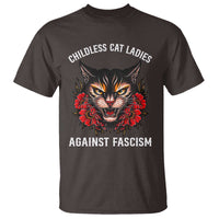 Childless Cat Ladies T Shirt Against Fascism Traditional Tattoo Cat - Wonder Print Shop