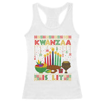African American Kwanzaa Is Lit Racerback Tank Top