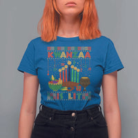 African American Kwanzaa Is Lit T Shirt For Women - Wonder Print Shop