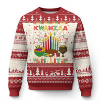 African American Kwanzaa Is Lit Ugly Christmas Sweater - Wonder Print Shop