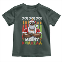 Merry Kwanzaa Toddler T Shirt African American Santa Black Christmas