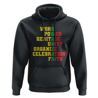 Kwanzaa Hoodie Work Power Heritage Unity Organize Celebration Faith