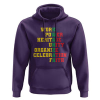 Kwanzaa Hoodie Work Power Heritage Unity Organize Celebration Faith
