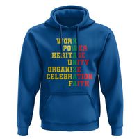 Kwanzaa Hoodie Work Power Heritage Unity Organize Celebration Faith