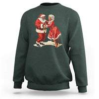 African American Christmas Sweatshirt Black Santa Mr Mrs Claus Dancing - Wonder Print Shop