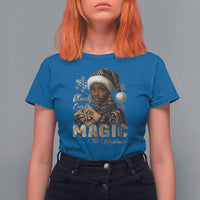 Xmas Melanin Black Girl Magic T Shirt For Women - Wonder Print Shop
