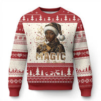 Xmas Melanin Black Girl Magic Ugly Christmas Sweater - Wonder Print Shop