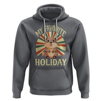 Cute Groundhog Retro My Favorite Holiday Hoodie - Wonder Print Shop