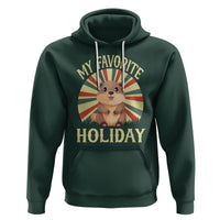 Cute Groundhog Retro My Favorite Holiday Hoodie - Wonder Print Shop
