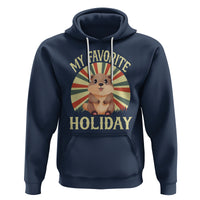 Cute Groundhog Retro My Favorite Holiday Hoodie - Wonder Print Shop
