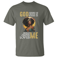 Black History Month T Shirt African Women God Designed Created Blessed Me - Wonder Print Shop