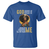 Black History Month T Shirt African Women God Designed Created Blessed Me - Wonder Print Shop