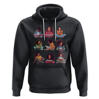 Black History Month Hoodie Reading Book African Melanin Women Girls - Wonder Print Shop
