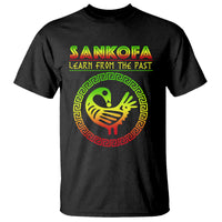 Black History Month T Shirt Sankofa Learn From The Past African Bird - Wonder Print Shop