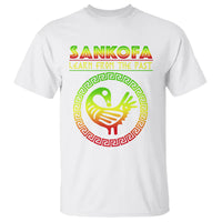 Black History Month T Shirt Sankofa Learn From The Past African Bird - Wonder Print Shop