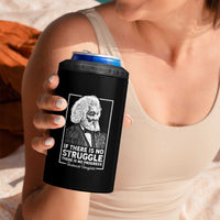 Frederick Douglass 4 in 1 Can Cooler Tumbler If There Is No Struggle There Is No Progress Black History Month