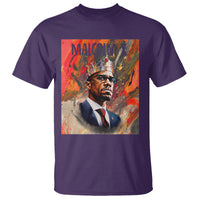 Malcolm X T Shirt King Hip Hop Aesthetic Art Black History Month - Wonder Print Shop