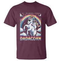 Dadacorn Funny Unicorn Father's Day T Shirt - Wonder Print Shop