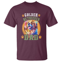 Golden Retriever Dad Dog Dad Father's Day T Shirt - Wonder Print Shop