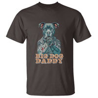 Dog Dad T Shirt Pitbull Dog Tattoo I Love Dad Father's Day Dog Lover - Wonder Print Shop