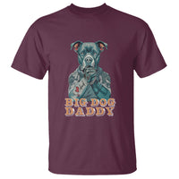 Dog Dad T Shirt Pitbull Dog Tattoo I Love Dad Father's Day Dog Lover - Wonder Print Shop