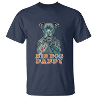 Dog Dad T Shirt Pitbull Dog Tattoo I Love Dad Father's Day Dog Lover - Wonder Print Shop