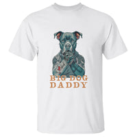 Dog Dad T Shirt Pitbull Dog Tattoo I Love Dad Father's Day Dog Lover - Wonder Print Shop