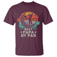 Golf Dad T Shirt Funny Best Papa By Par Golf Player Dad Father's Day - Wonder Print Shop