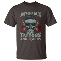 Father's Day T Shirt Awesome Dads Have Tattoos And Beards - Wonder Print Shop