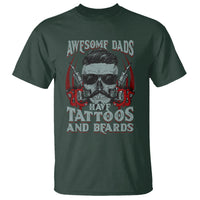 Father's Day T Shirt Awesome Dads Have Tattoos And Beards - Wonder Print Shop