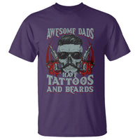 Father's Day T Shirt Awesome Dads Have Tattoos And Beards - Wonder Print Shop