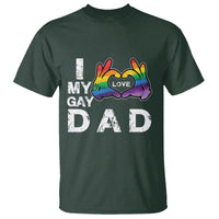 Father's Day LGBT Pride T Shirt I Love My Gay Dad - Wonder Print Shop