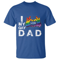 Father's Day LGBT Pride T Shirt I Love My Gay Dad - Wonder Print Shop