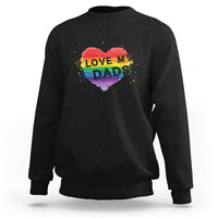 Father's Day LGBT Pride Sweatshirt I Love My Two Dads - Wonder Print Shop