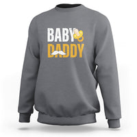 Funny New Dad Sweatshirt Baby Daddy First Time Father's Day - Wonder Print Shop
