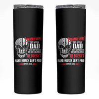 Autism Awareness Skinny Tumbler Warning This Autism Dad Uses His Patience On His Children Father's Day